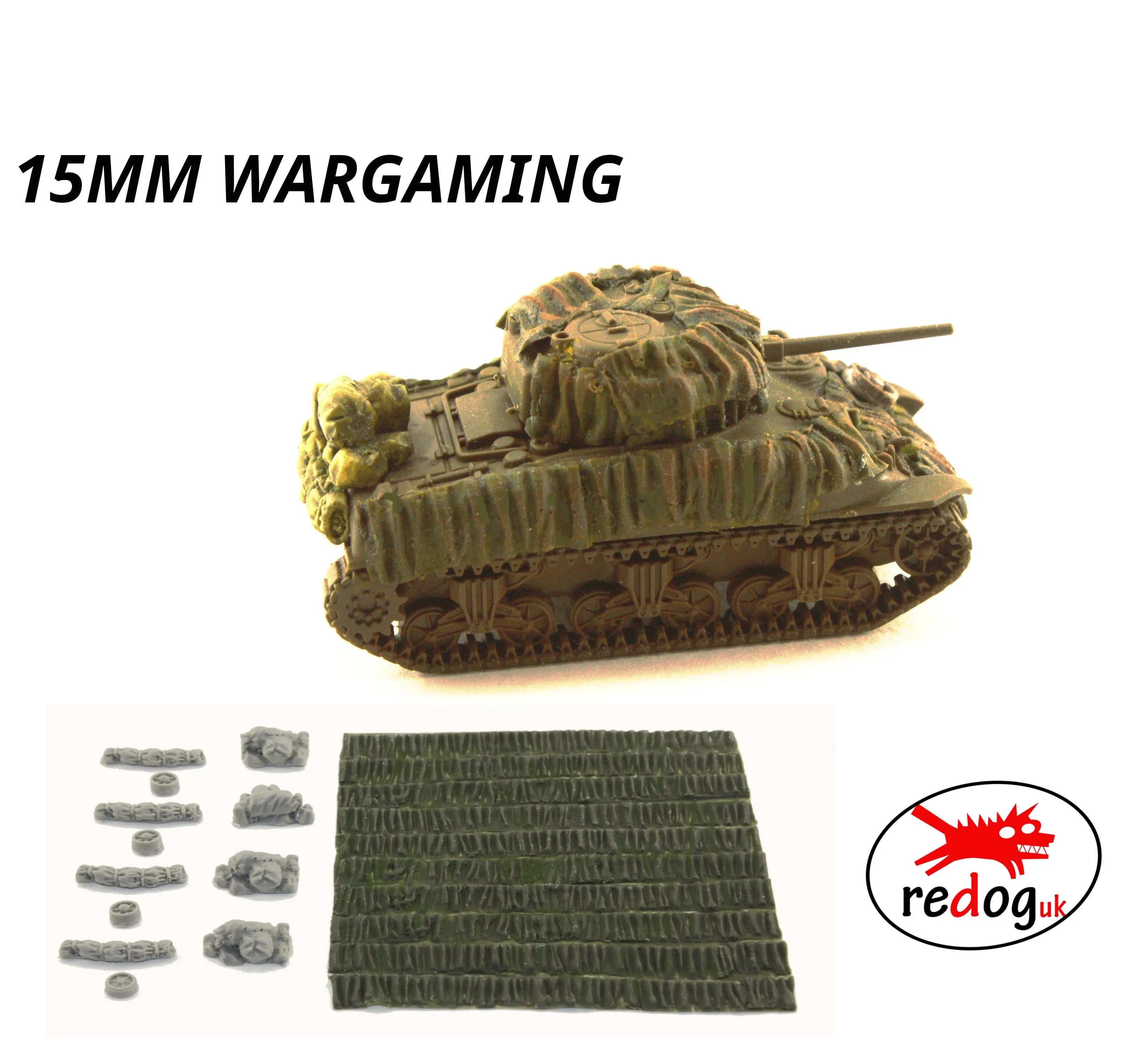 15mm 1/100th Hessian Strips and stowage kit / Flames of War, Team Yankee 2