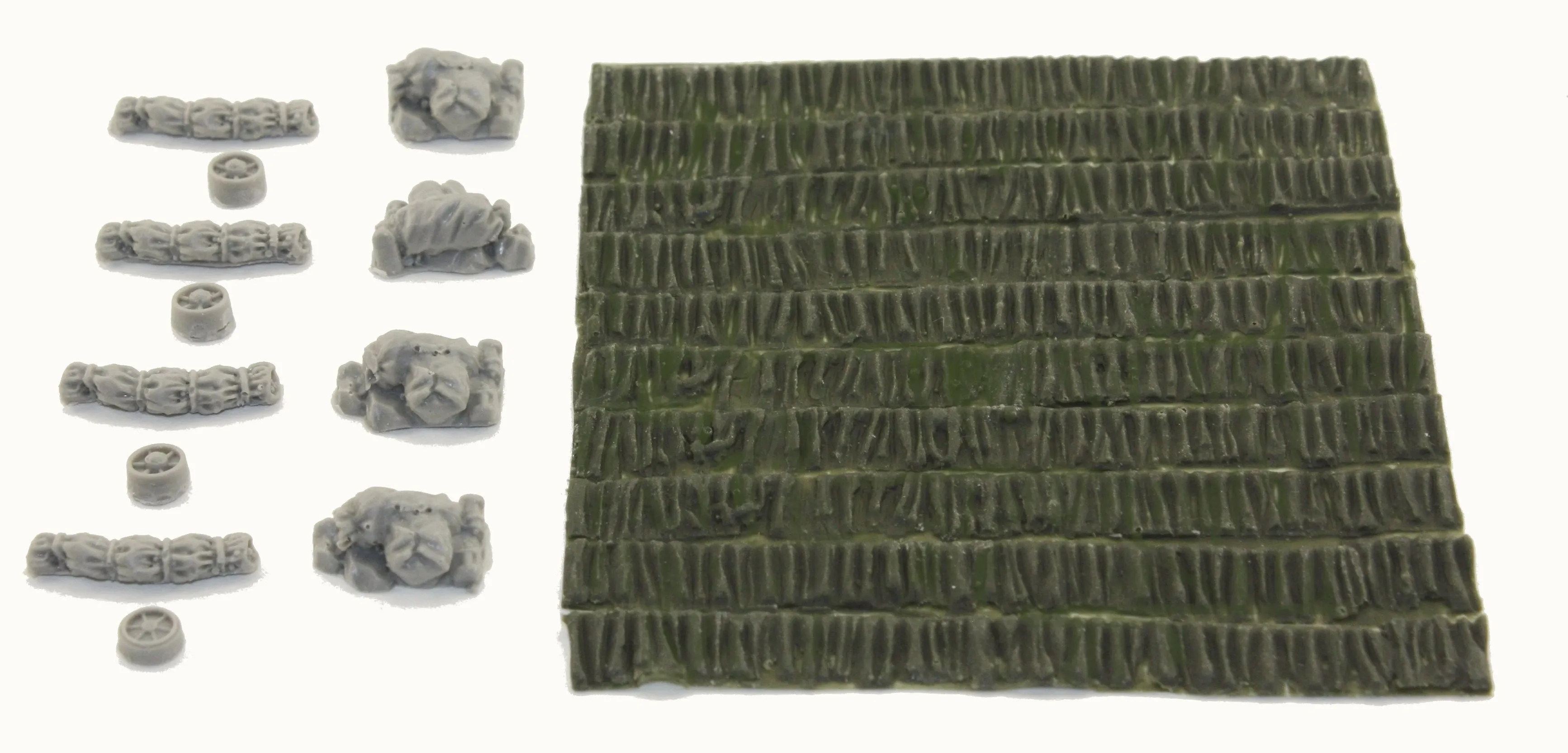 15mm 1/100th Hessian Strips and stowage kit / Flames of War, Team Yankee 2