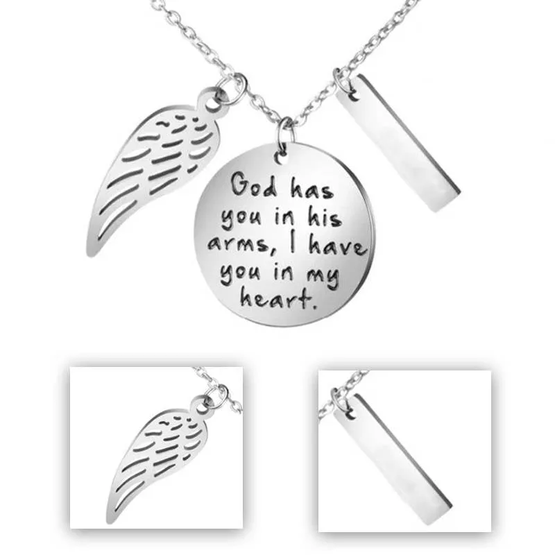 A Keepsake Remembrance Neckalce With Wings For Mum