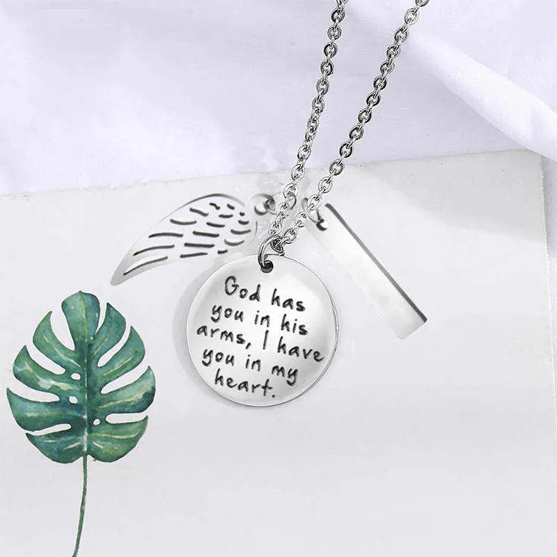A Keepsake Remembrance Neckalce With Wings For Mum