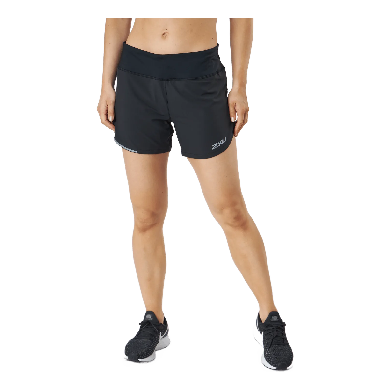 Aero 4 Inch Shorts Black/silver Reflective