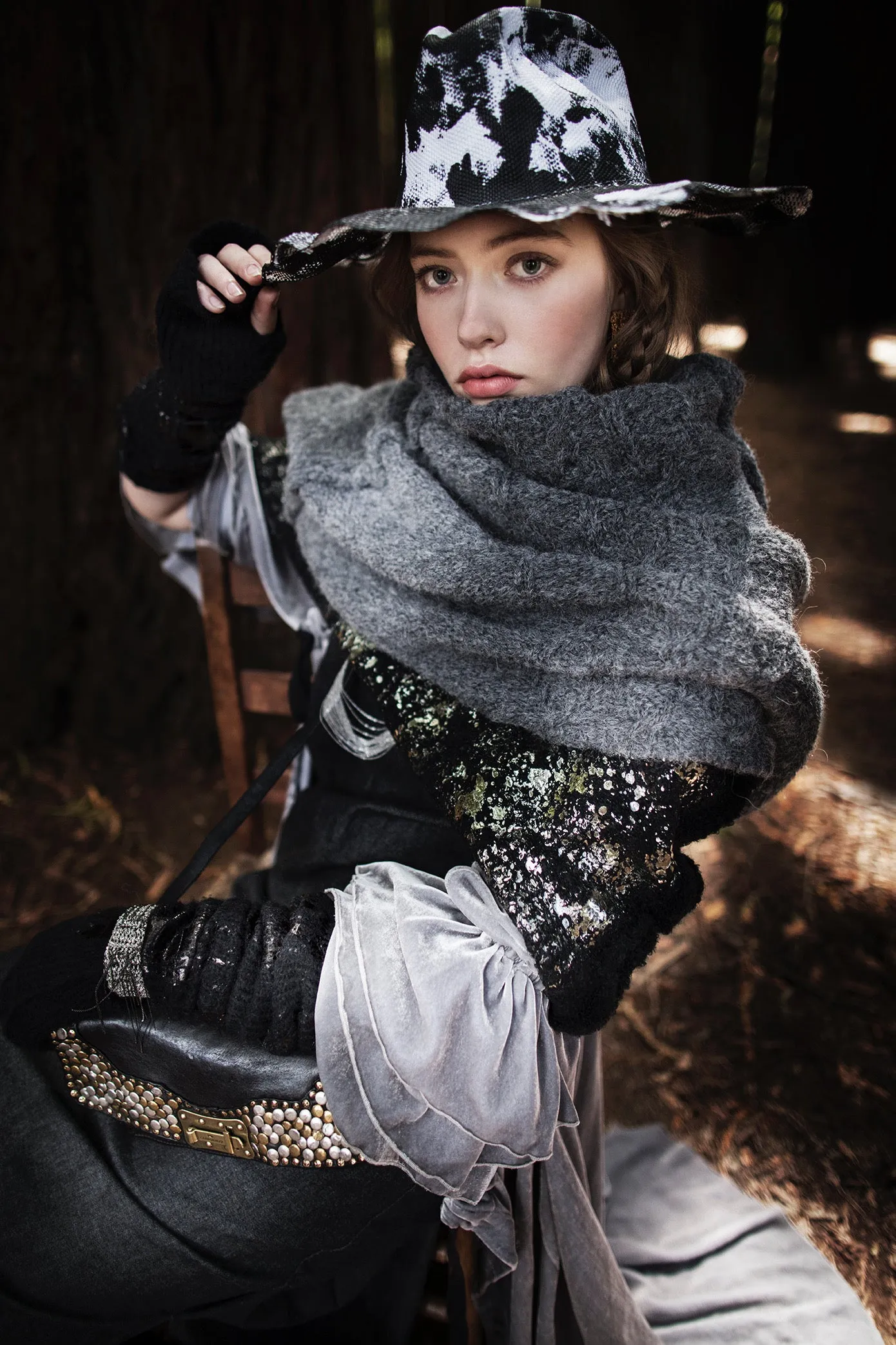 Alpaca capelet / shrug