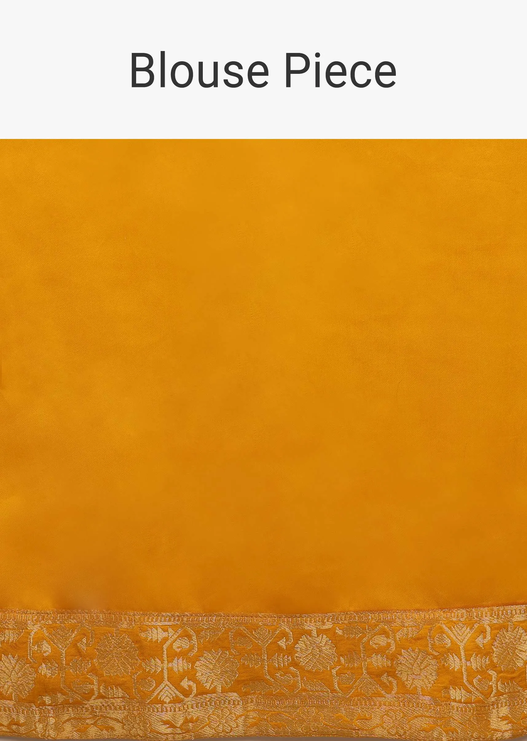Amber Yellow Saree In Satin Silk With Woven Geometric Jaal And Butti Design
