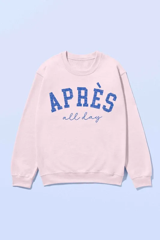 APRES SKI ALL DAY OVERSIZED SWEATSHIRT