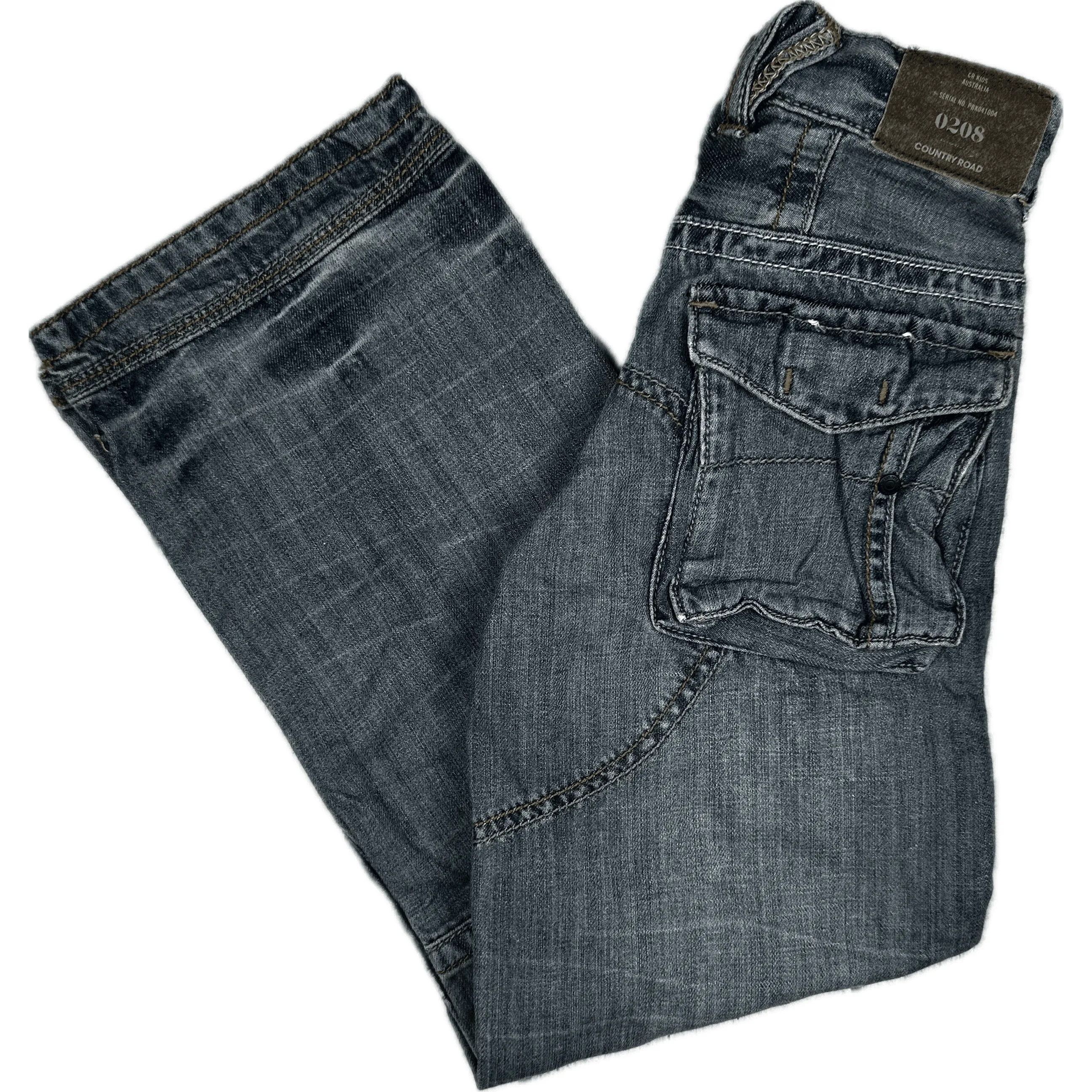 Country Road Boys Wide Straight Leg Denim Jeans -Size 7Y