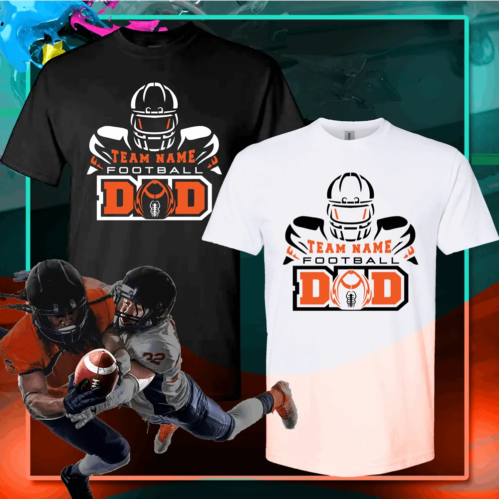 Custom football dad shirt, football shirts designs, Football spirit shirts