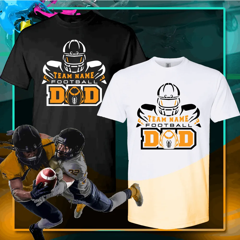 Custom football dad shirt, football shirts designs, Football spirit shirts
