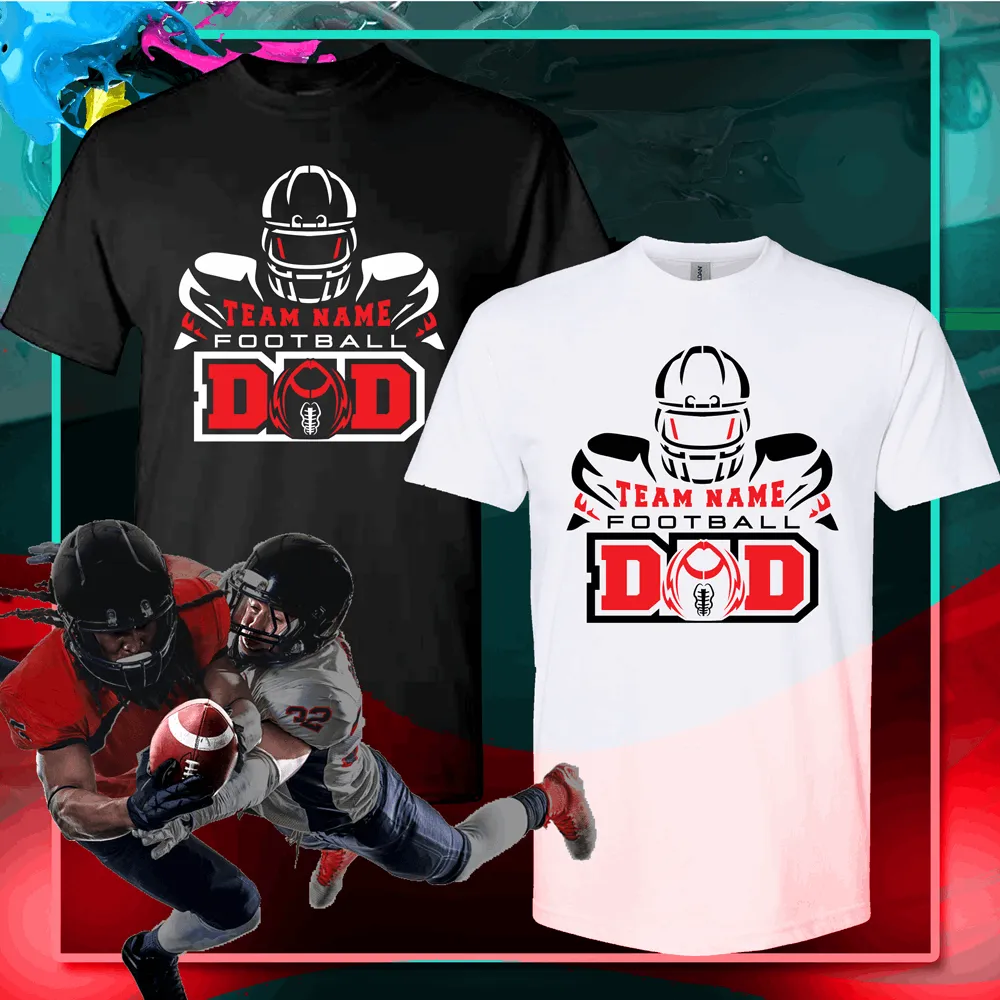 Custom football dad shirt, football shirts designs, Football spirit shirts