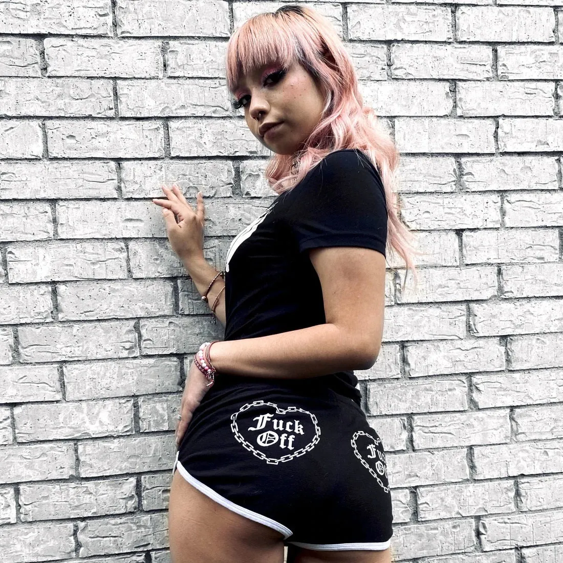 F Off The Damn Chain Womens Dolphin Hot Shorts