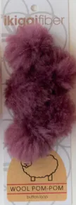Ikigai - Wool Pom-Pom Button Loop