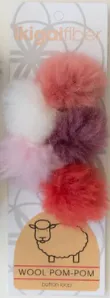 Ikigai - Wool Pom-Pom Button Loop
