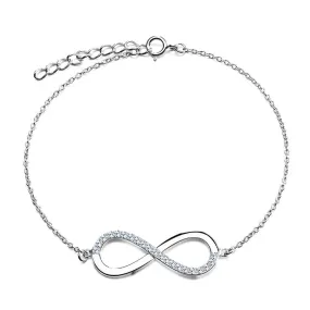 Infinity Bracelet- S925 Sterling Silver Bracelet