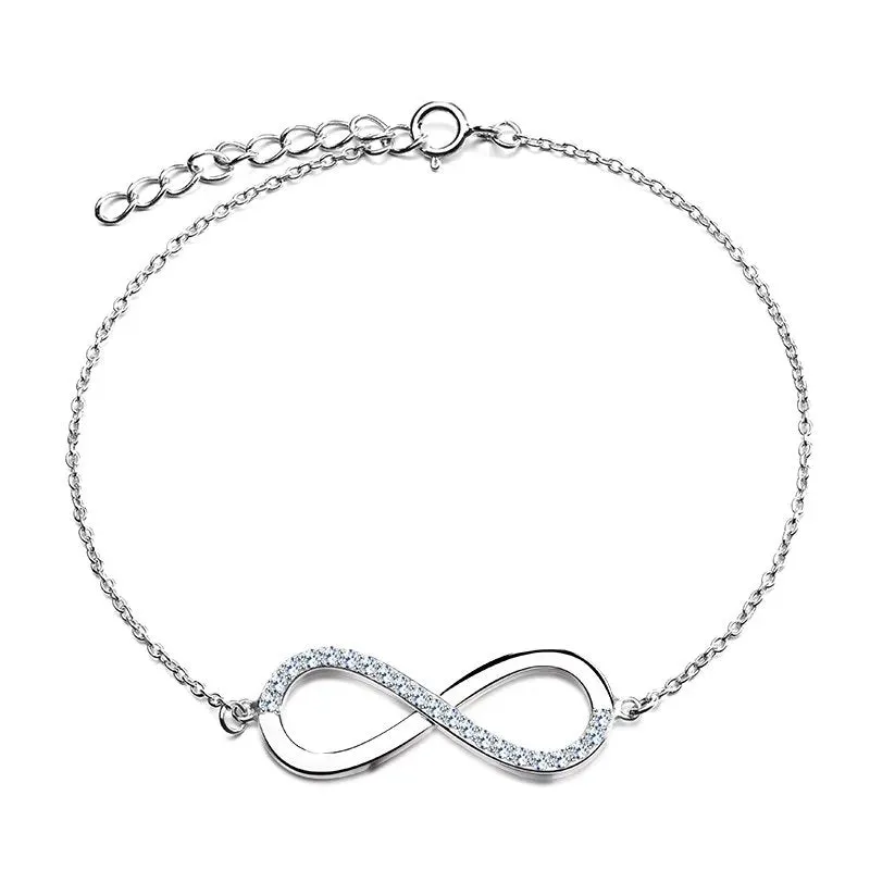 Infinity Bracelet- S925 Sterling Silver Bracelet