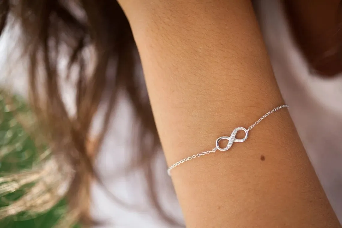 Infinity Bracelet- S925 Sterling Silver Bracelet