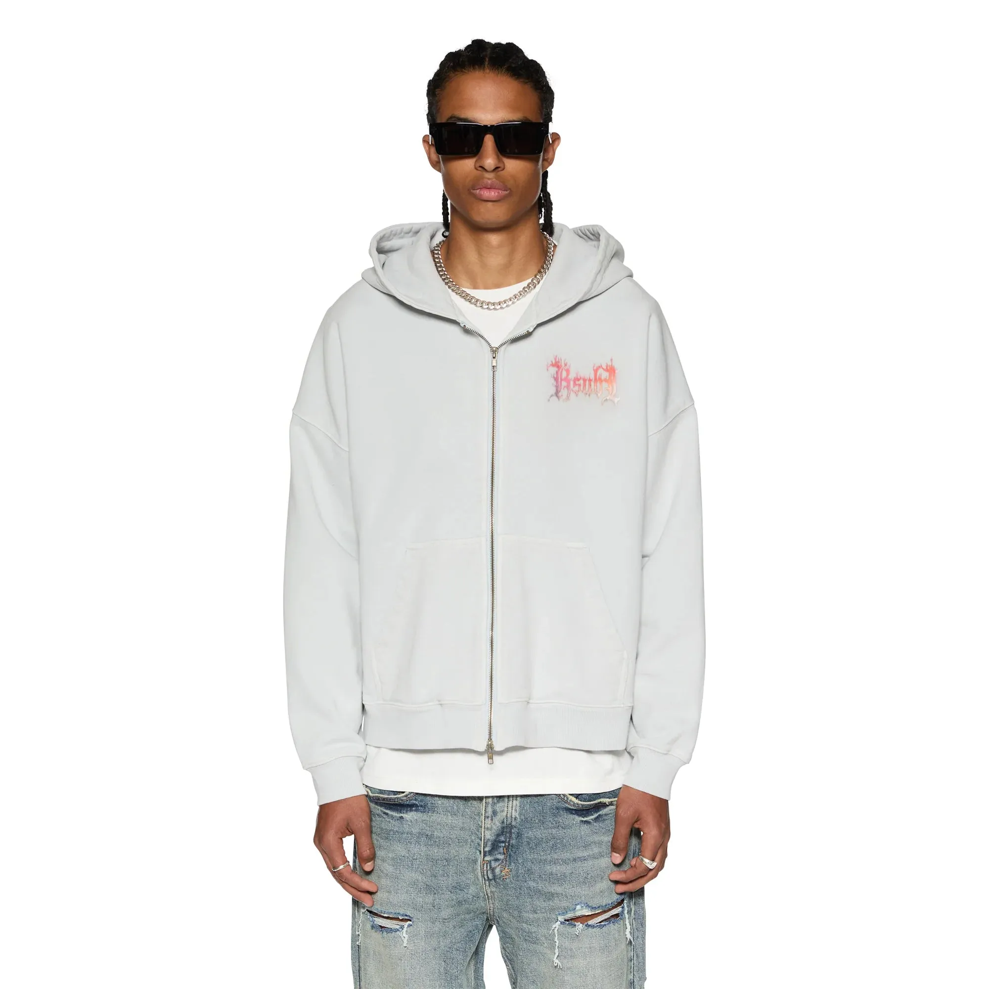 Ksubi Fuego Ekcess Zip Thru Hoodie Painted
