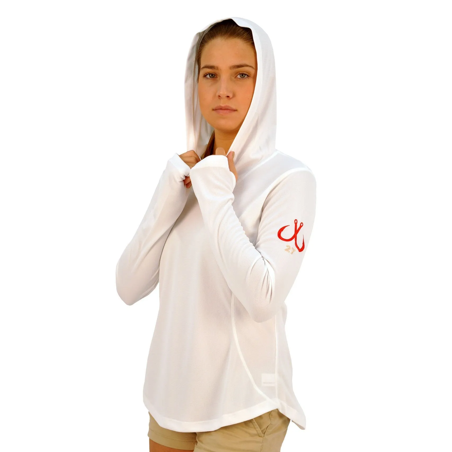 MONTAUK TACKLE COMPANY WOMEN'S PERFORMANCE HOODIE