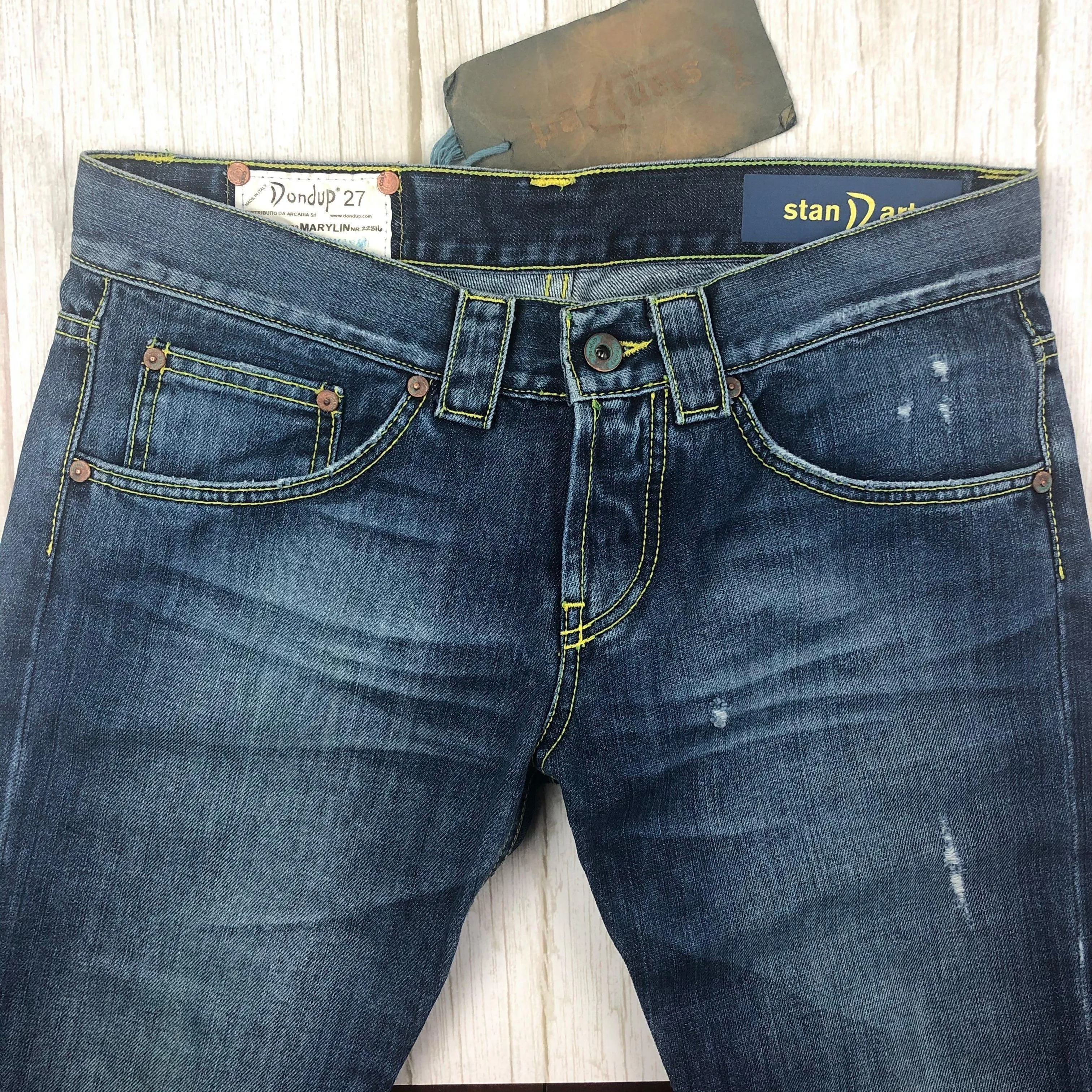 NWT - Dondup Standart 'Marilyn'  Italian Cropped Jeans  -Size 27