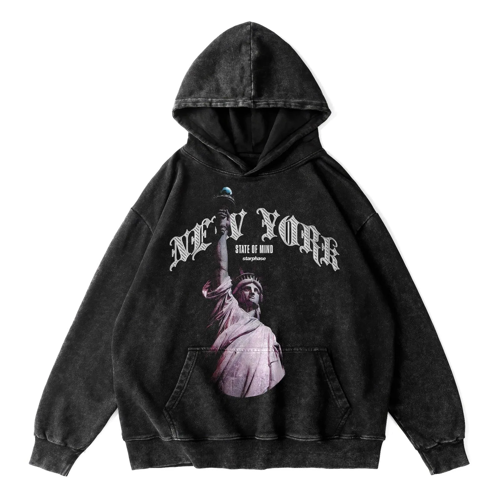 NY State of Mind Oversized Washed Hoodie