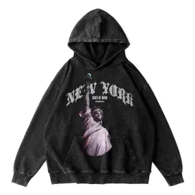 NY State of Mind Oversized Washed Hoodie