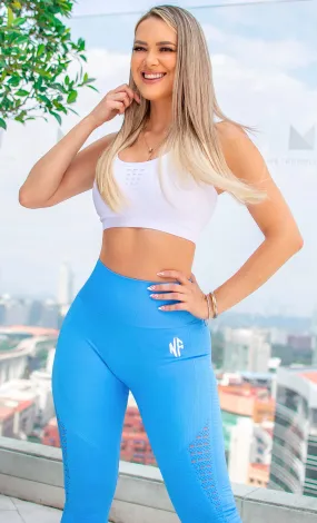 Seamless Tight Leggings Sky Blue