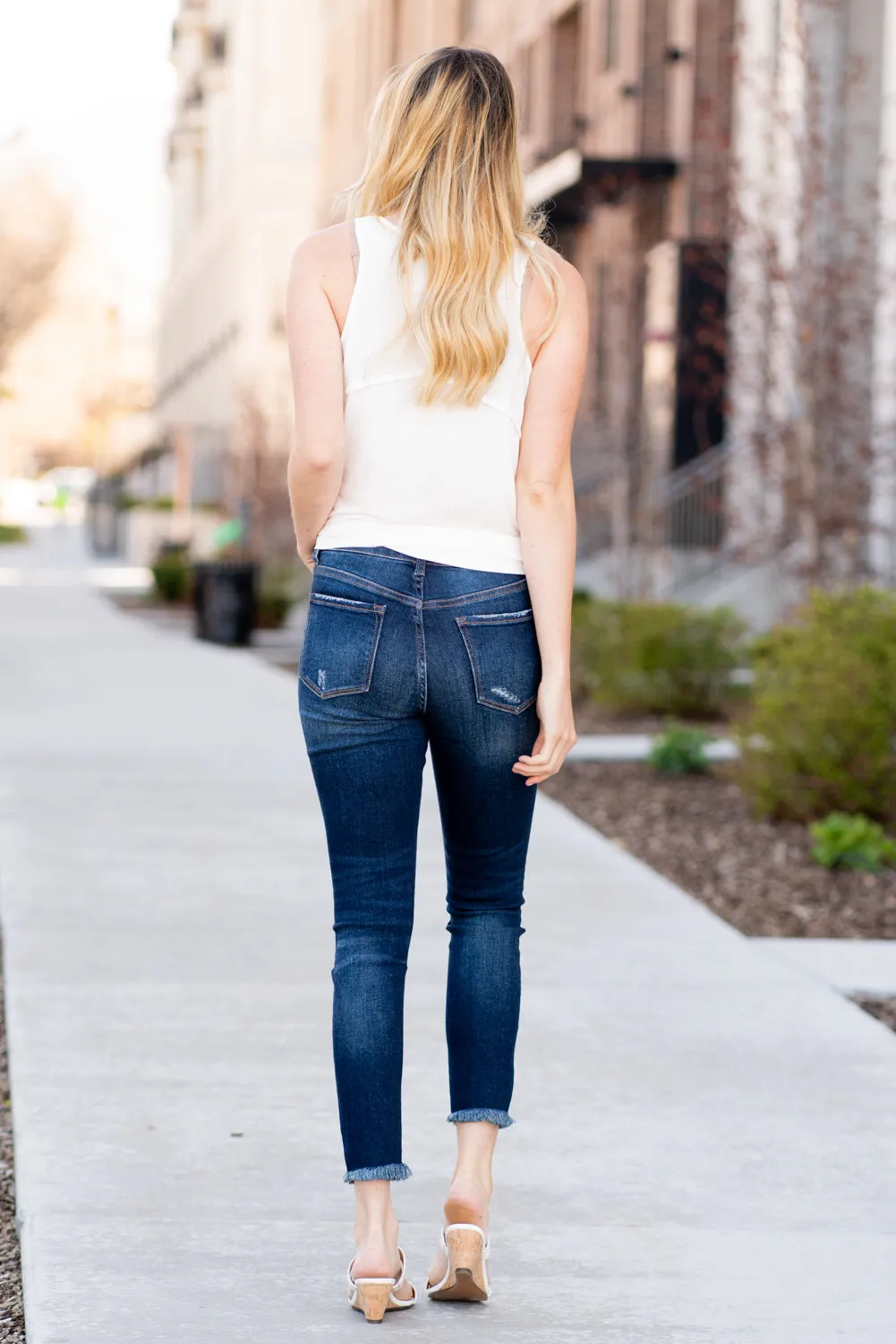 Stay With Me High Rise Button Up Skinny
