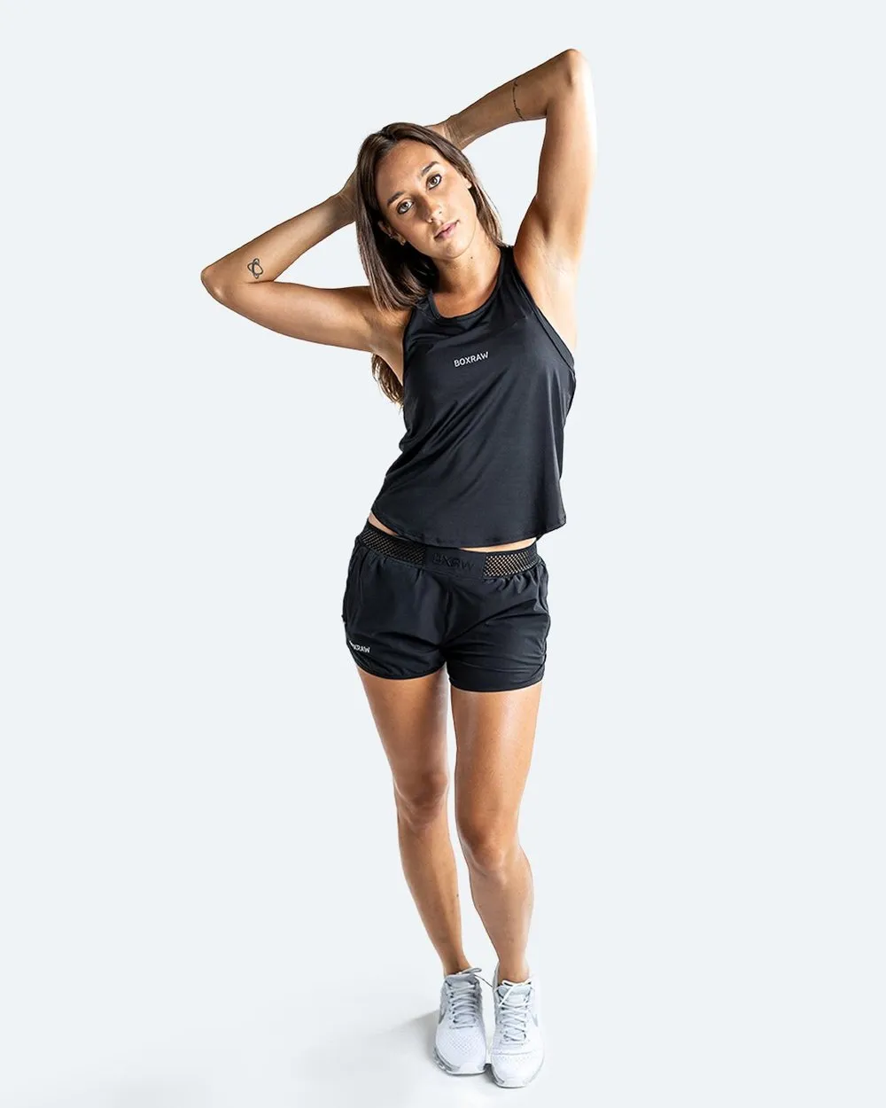 WOMEN'S MIA STRINGER TANK - BLACK